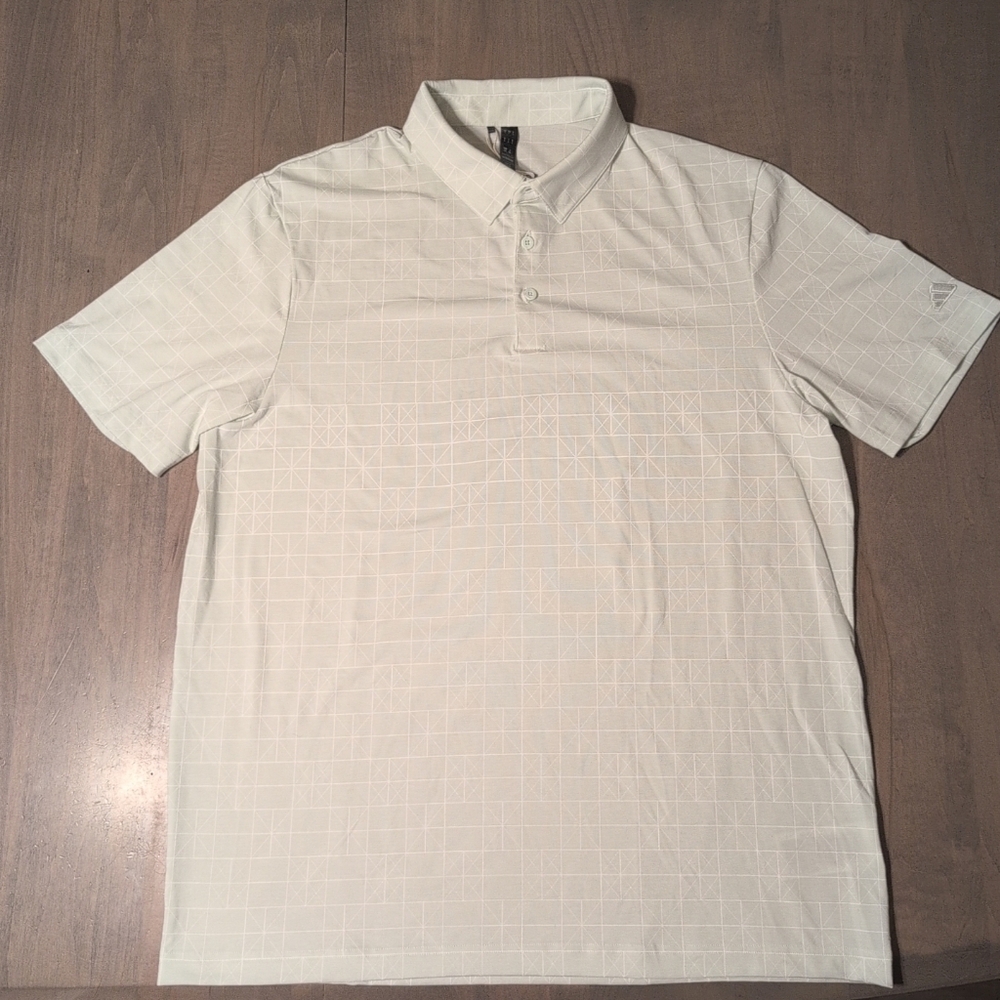 NWT! Adidas Go-to Novelty Polo Golf Shirt Size Large Crystal Jade Model IU4426